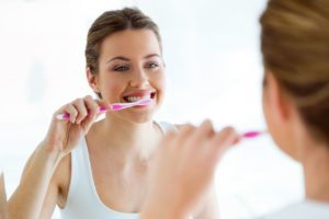 teeth brushing oral hygiene routine